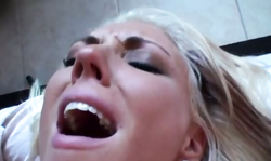 Blowjob by an amazing blonde whore filmed in POV style