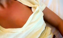 She played with her clit and then sucked on the dick