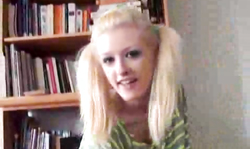 This blonde girlfriend is waiting for her fake fucker