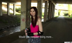 Sweet skater girl Katie Morgan has a very nice bottom