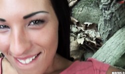 Cute-looking Maria Fiori enjoys the missionary pose