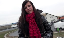 Public Pick UPs cutie Morgan Blanchette looks very innocent