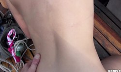 Sex on the boat with a money-addicted brunette Shara Jones