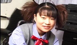 Pigtailed Asian schoolgirl Yuri Mitsui talk dirty on cam