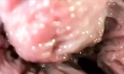 Pussy camera inside showing cum