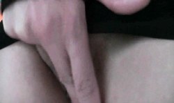 Astonishing amateur in black fishnet penetrates her hungry snatch