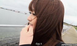 Japan HDV chick Kimoko Tsuji shows off her accurate crack