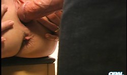 Impressive deep blowjob by a good-looking oral amber