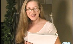 Good blue-eyed secretary oral amber is sucking like a pro