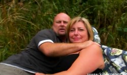 First-class UK blonde is getting nailed hard on the grass