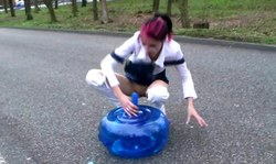 Sexy as fuck amateur cutie is playing with her pussy outdoors