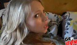 Innocent slut is screaming while my dick is penetrating her twat