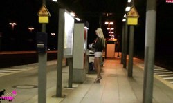 Elegant doll sexy Amy gets hardly drilled right on the street