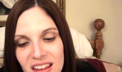 Awesome-looking amateur chick with cute face has a very long tongue