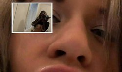 Impressive cam girl slowly takes off her see-through dress