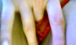 Adorable cam girl sticks a finger in her sex-hungry snatch