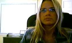 Sex-addicted cam girl in red lingerie fucks with a dildo