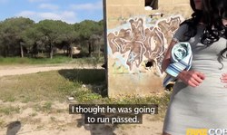 MILF Sophie Garcia gives a good blowjob for a fake cop