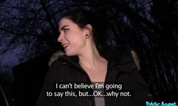 Dark-haired Amber Nevada is sucking a horny wiener