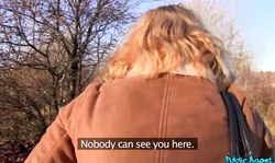 Public Agent is trying hard to seduce a sexy Cassie Young