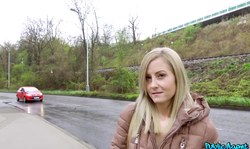 Awesome shy blonde Sicilia Crane shows off her nice ass