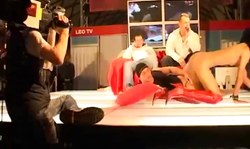 real big cock fuck on public stage