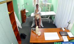 Hot bitch with long legs is having an amazing sex with her doctor