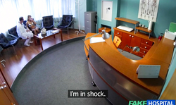 Gorgeous-looking slut is getting fucked in the Fake Hospital