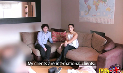 Long-legged milf is posing in doggy style pose in the bedroom