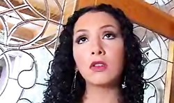 Exotic brunette gives a sweet rimjob for a lustful boyfriend