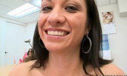 Tattooed brunette MILF looks amazingly hot in missionary pose