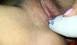 Spraycan in my pussy