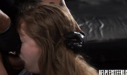 Picked-up hitchhiker gets her tight pussy fucked by fat Latino dick