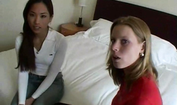 Tanned Asian slut is playing with her lesbian girlfriend