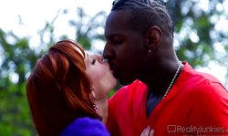 Reality Junkies sweet redhead mom Veronica Avluv and black athlete
