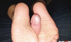 Stunning Girl Jerks A Dick With Her Feet