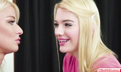 Kenna seduces her milf stemom to have sex with her