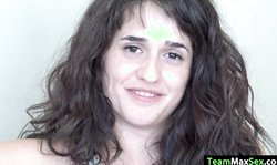 Spanish Lucy gets her pussy fucked by big cock