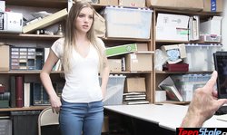 Small titted teen suspect punish fucked by a Shoplyfter officer