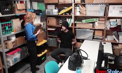 Frustrated MILF LP officer orders a suspect to fuck her