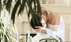 Blonde 21 Naturals Jemma Valentine opens her accurate crack