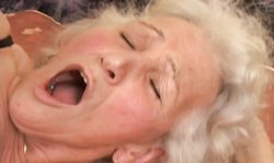 Granny Ghetto blondie chick Marinoka is jumping on a huge dick