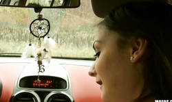 Astonishing babe is wanking her lover's dick on camera