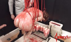 Assylum bitchy submissive doll Calico likes hot wax so much