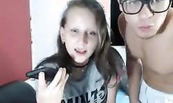 Young couple has fun on webcam live fucking and sucking