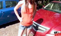 GF Revenge outdoor threesome with Kiara Knight and Maddison Hardy