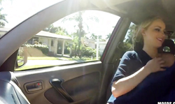 Cock-swallowing blonde teen sucking and swallowing for free