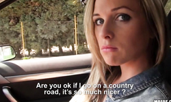 Innocent young blonde gives a head in Stranded Teens video