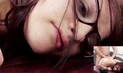 Nerdy bitch want to be a famous pornstar so freaking much!