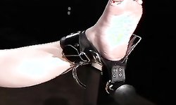 Extremely painful sex games in the dungeon with a submissive hottie